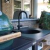 Big Green Egg Dekton Insert Zwart met kraan en wasbak