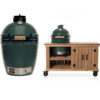 Big Green Egg Medium + Fraaii Tafel Meranti Storage