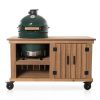 Big Green Egg Medium + Fraaii Tafel Meranti Storage