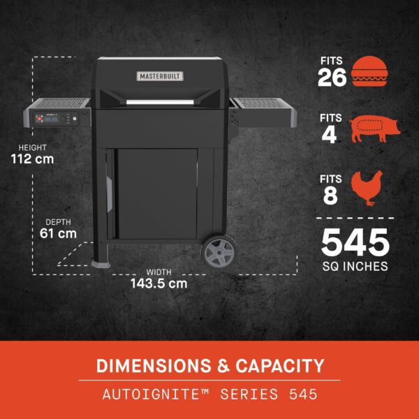 Masterbuilt AutoIgnite Series 545 Digital Charcoal Grill