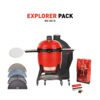 Kamado Joe Big Joe 3 met onderstel en zijplankjes + Explorer Pack