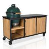 Big Green Egg Large + Fraaii Tafel Bamboo Natural Rhombus Inferno
