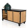 Big Green Egg Large + Fraaii Tafel Bamboo Natural Rhombus Inferno
