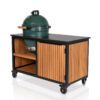 Big Green Egg Large + Fraaii Tafel Bamboo Teak Oil Rhombus Storage