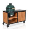 Big Green Egg Large + Fraaii Tafel Bamboo Teak Oil Rhombus Storage