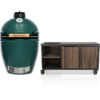 Big Green Egg Large + Fraaii Tafel Bamboo Graphite Rhombus Inferno