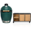 Big Green Egg Large + Fraaii Tafel Bamboo Natural Rhombus Inferno