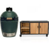 Big Green Egg Medium + Fraaii Tafel Bamboo Natural Inferno