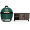 Big Green Egg XL + Fraaii Tafel Bamboo Graphite Inferno