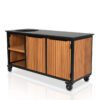 Fraaii Table Bamboo Teak Oil Rhombus Inferno
