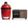 Kamado Joe Classic 3 + Fraaii Tafel Bamboo Graphite Rhombus Storage