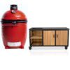 Kamado Joe Classic 2 + Fraaii Table Bamboo Natural Inferno