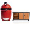 Kamado Joe Classic 3 + Fraaii Tafel Bamboo Teak Oil Inferno