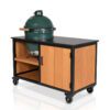 Big Green Egg Large + Fraaii Tafel Bamboo Teak Oil Storage