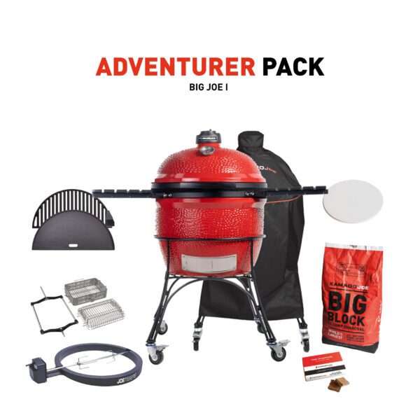 Kamado Joe Big Joe 1 met onderstel en zijplankjes + Adventurer Pack