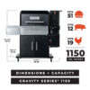 MasterBuilt Gravity Series 1150 Digitale Houtskoolgrill & Smoker