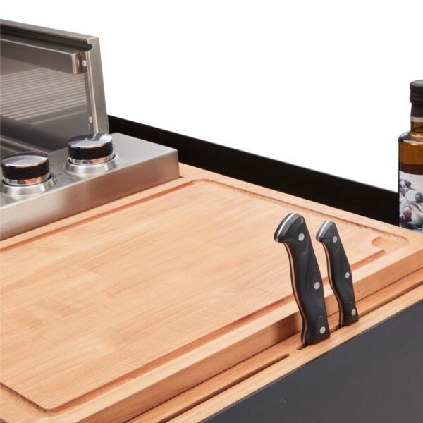 Indu+ Bilba trolley met Gasgrill - zwart