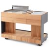 Indu+ Bilba trolley met Gasgrill & Multiflex - zwart